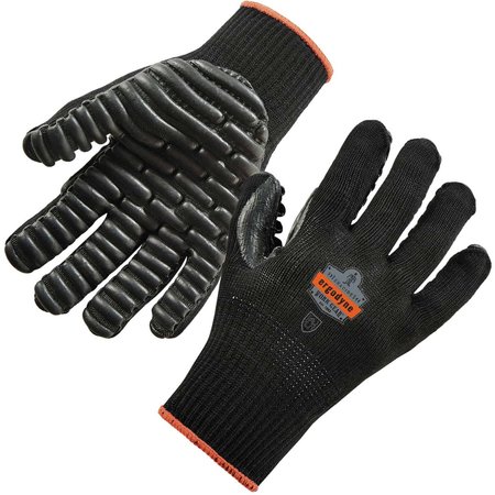 PROFLEX BY ERGODYNE Black L Certified Lightweight Anti-Vibration Gloves 9003
